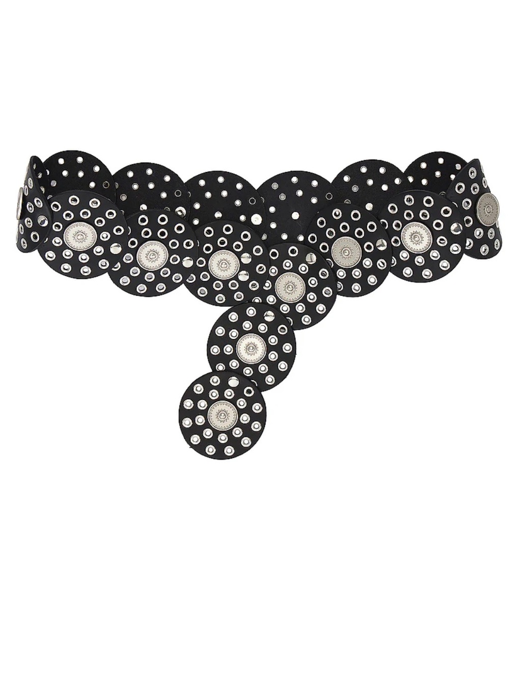 NWT Tularosa Rhapsody Disc Belt in Black Silver Women’s Small/Medium
